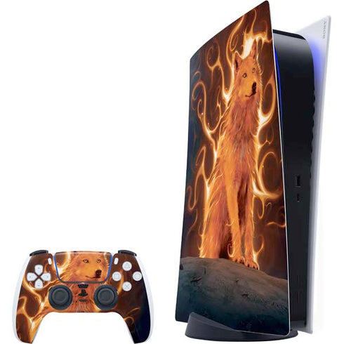 Phoenix Wolf by Vincent Hie PlayStation PS5 Skins